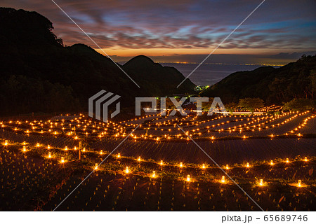 【静岡県松崎町】石部棚田、石部の灯り、キャンドルナイト 65689746