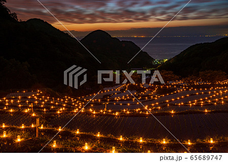 【静岡県松崎町】石部棚田、石部の灯り、キャンドルナイト 65689747