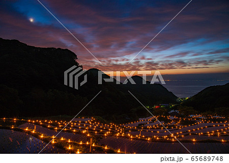 【静岡県松崎町】石部棚田、石部の灯り、キャンドルナイト 65689748