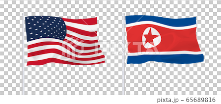 米朝国旗 65689816