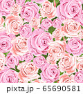 Pale pink roses floral vector design 65690581