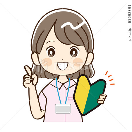 女性、看護師、説明 65692391