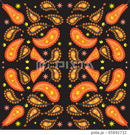 seamless pattern with flowers and leaves paisley seamless pattern with flowers and leaves paisley 65692732
