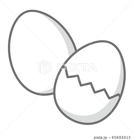 卵２個のイラスト素材