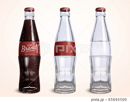 Set of cola bottle mock ups 65693500