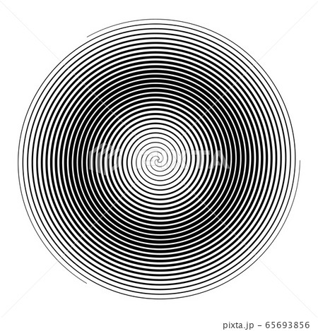 Hypnotic spiral with different thickness 65693856