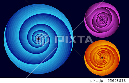 rotating hypnotic circles in differents colors and 65693858