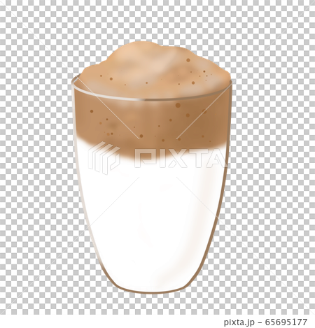 ダルゴナコーヒーのイラスト ダルゴナコーヒーのイラスト 65695177