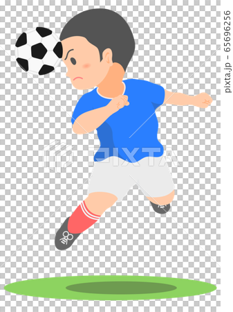 サッカー　ヘディング 65696256