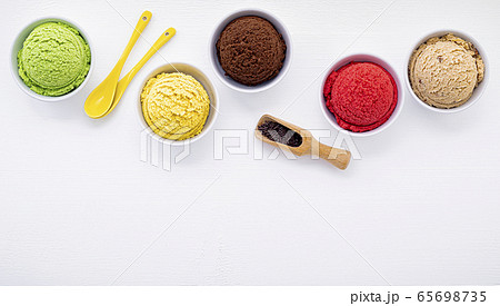 Various of ice cream flavor ball blueberry ,lime Various of ice cream flavor ball blueberry ,lime 65698735