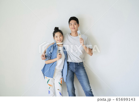 カップル 夫婦 ペイント 65699143