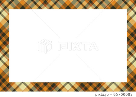 Vintage frame vector. Scottish border pattern 65700085
