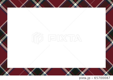 Vintage frame vector. Scottish border pattern 65700087