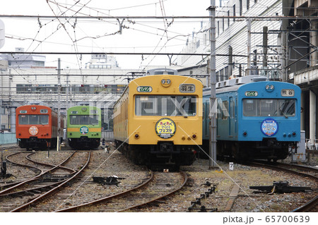 秩父鉄道1000系（国鉄101系4色並び） 65700639