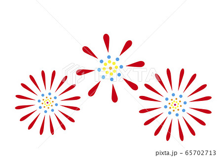 夏イメージ 花火 白背景イラスト のイラスト素材 夏イメージ 花火 白背景イラスト のイラスト素材