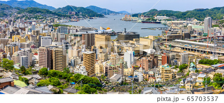 立山地区から長崎の街並み パノラマ 【長崎市】 立山地区から長崎の街並み パノラマ 【長崎市】 65703537