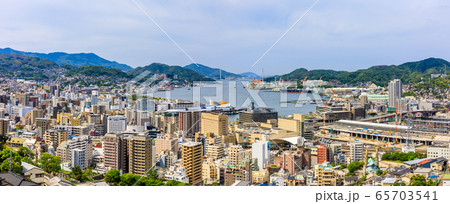 立山地区から長崎の街並み パノラマ 【長崎市】 立山地区から長崎の街並み パノラマ 【長崎市】 65703541