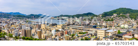 立山地区から長崎の街並み パノラマ 【長崎市】 立山地区から長崎の街並み パノラマ 【長崎市】 65703543
