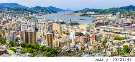 立山地区から長崎の街並み パノラマ 【長崎市】 立山地区から長崎の街並み パノラマ 【長崎市】 65703548