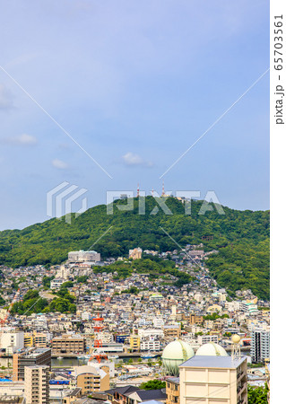 立山地区から長崎の街並み　【長崎市】 65703561