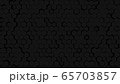 Deep dark Hexagonal cell texture. Honeycomb black  65703857