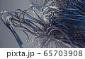 Aluminum pipes abstraction. 3d Steel Tubes design 65703908
