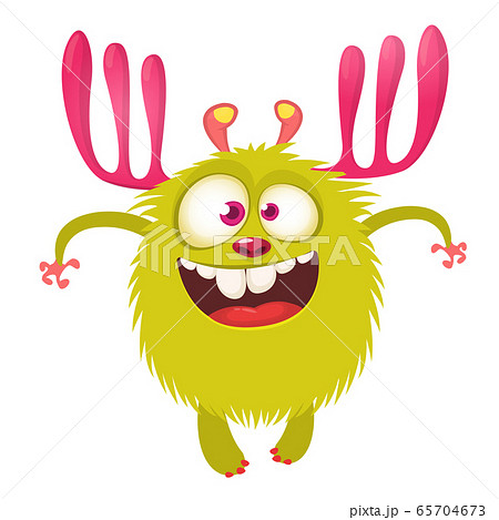 Funny cartoon monster. Vector Halloween monster design 65704673