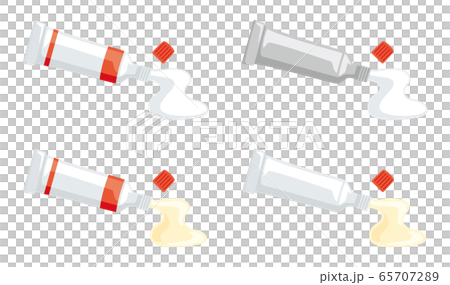 軟膏アイコン（中身を出しているところ） 65707289