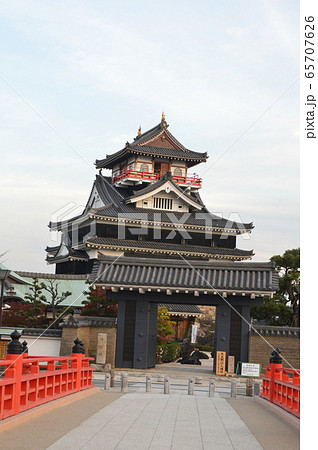 大手橋から見た「清洲城」（愛知県清須市一場） 65707626