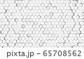 White Hexagonal cell texture. Honeycomb 65708562