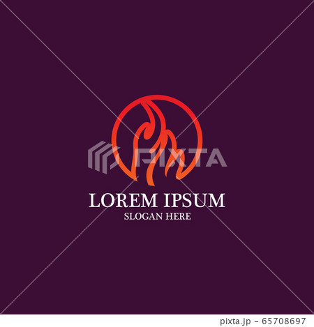 Fire flame vector illustration design 65708697