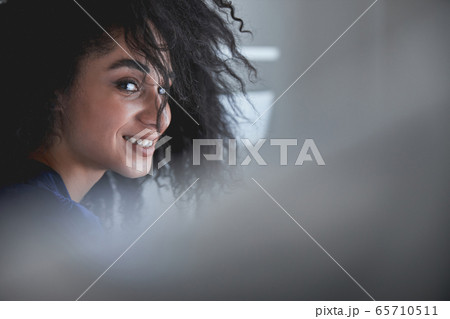 Portrait of pretty woman that demonstrating her emotions Portrait of pretty woman that demonstrating her emotions 65710511