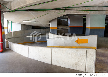 Underground parking for cars view from the Underground parking for cars view from the 65710926