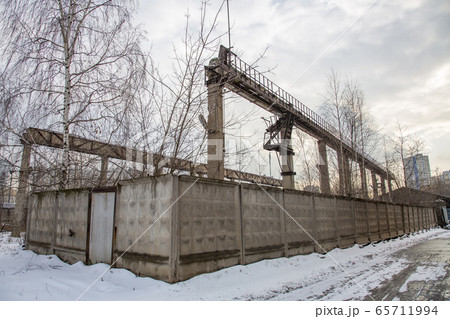 Abandoned territory of the aircraft factory. 65711994