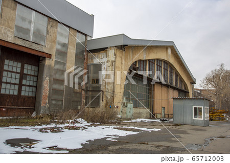 Abandoned territory of the aircraft factory. Abandoned territory of the aircraft factory. 65712003
