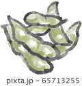 枝豆すこし　にじみ水彩風 65713255