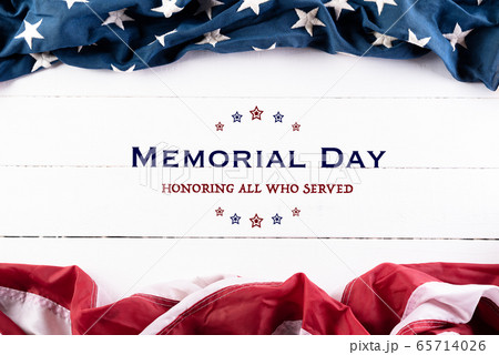 Happy Memorial Day, May 25. American flags against Happy Memorial Day, May 25. American flags against 65714026
