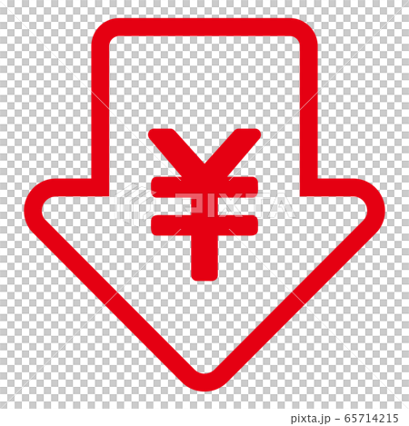 Price cut arrow 65714215