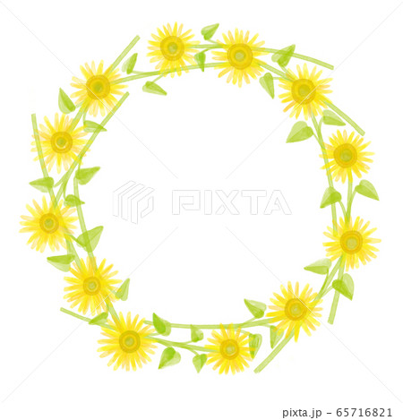 ひまわりフレーム 65716821