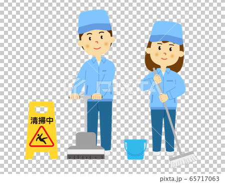 Person cleaning man and woman Person cleaning man and woman 65717063