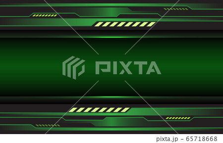 Abstract green metallic circuit cyber with blank space design modern futuristic technology background vector illustration. 65718668