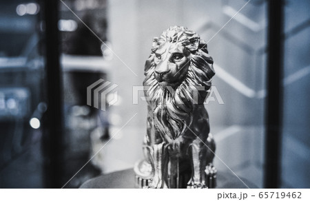 Object printed on metal 3d printer close-up. Object printed on metal 3d printer close-up. 65719462