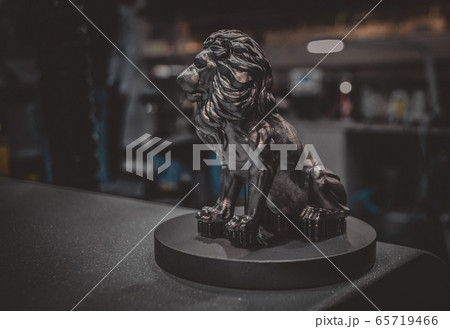 Object printed on metal 3d printer close-up. Object printed on metal 3d printer close-up. 65719466