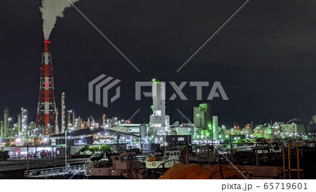 三重県四日市市霞大橋からの夜景です 三重県四日市市霞大橋からの夜景です 65719601