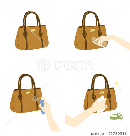 皮バッグのお手入れイラスト/Caring for α leather bag 皮バッグのお手入れイラスト/Caring for α leather bag 65720518