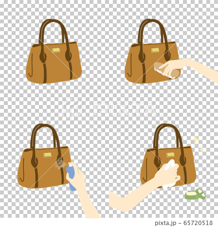 皮バッグのお手入れイラスト/Caring for α leather bag 皮バッグのお手入れイラスト/Caring for α leather bag 65720518
