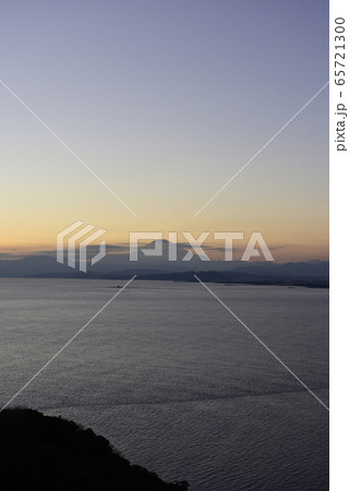 相模湾 夕陽 富士山 相模湾 夕陽 富士山 65721300