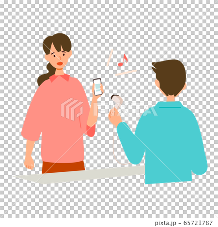 【新しい生活様式】スマートフォンでキャッシュレス決済をする女性 65721787