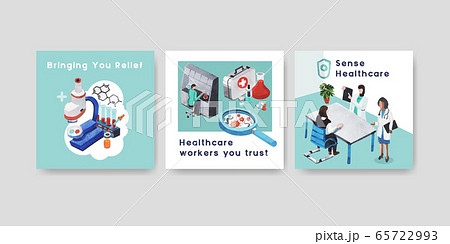 Advertising template with healthcare and hospital Advertising template with healthcare and hospital 65722993
