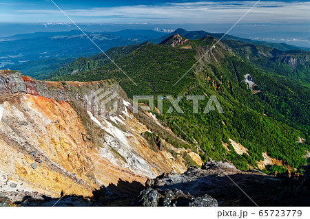 八ヶ岳連峰・硫黄岳から見る天狗岳・蓼科山方面 65723779